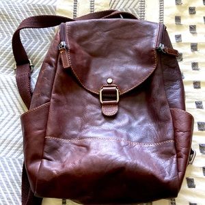 Women’s leather backpack style purse